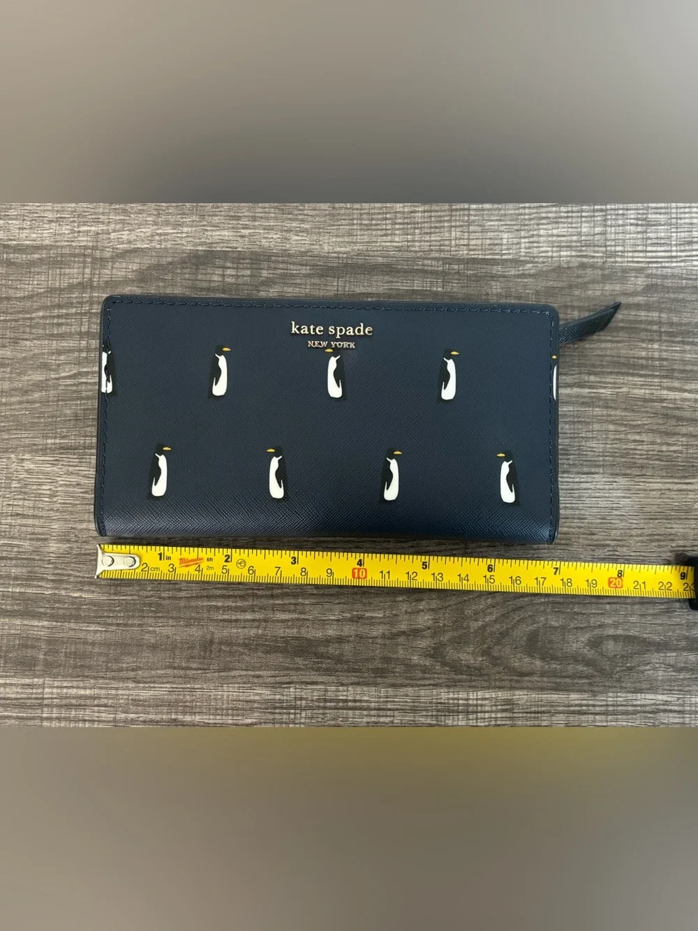 Kate Spade New York Cameron Penguin 🐧 Large Slim Bifold Wallet - Picture 10 of 11